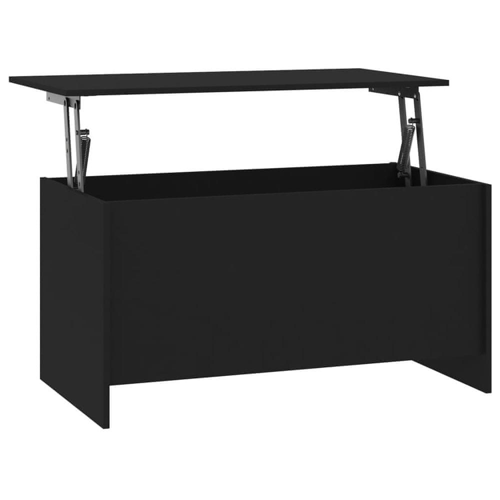 Vidaxl Konferenčný stolík čierny 102x55,5x52,5 cm spracované drevo